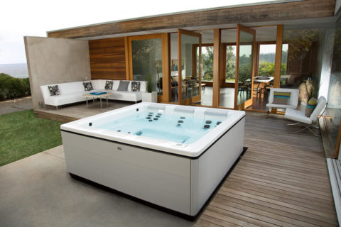 Modern Spa and Patio Deck