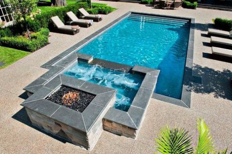 Beautiful Hot Tub and Pool Combination