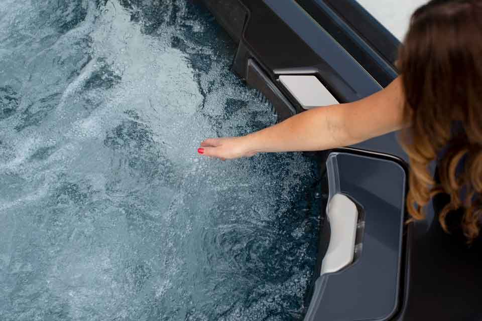 checking hot tub chemicals