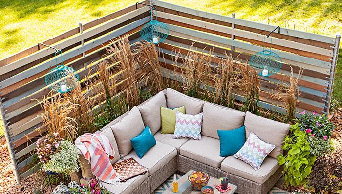 Privacy Fencing for Patio Setting