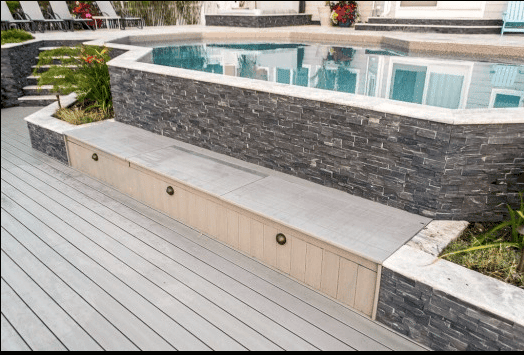 Travertine Pool Deck